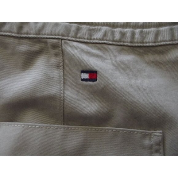 Tommy Hilfiger Shorts Womens Size 18 x 7" Beige 100% Cotton zipper drawstring - Picture 6 of 9